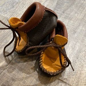 Size 2 infant leather moccasins